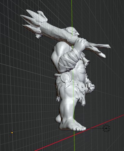 Oger mit Keule