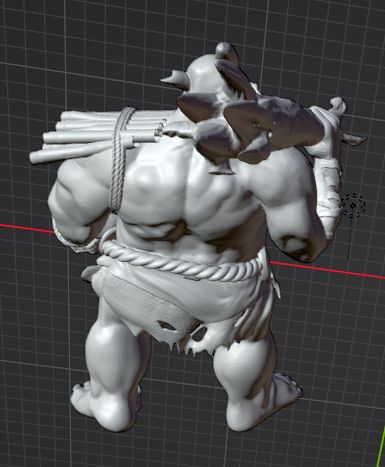 Oger mit Keule