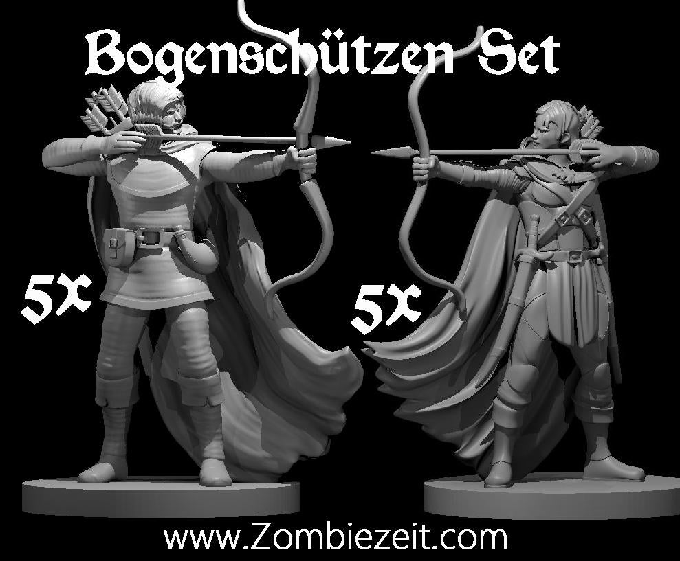 Bogenschützen Set 10 Miniaturen