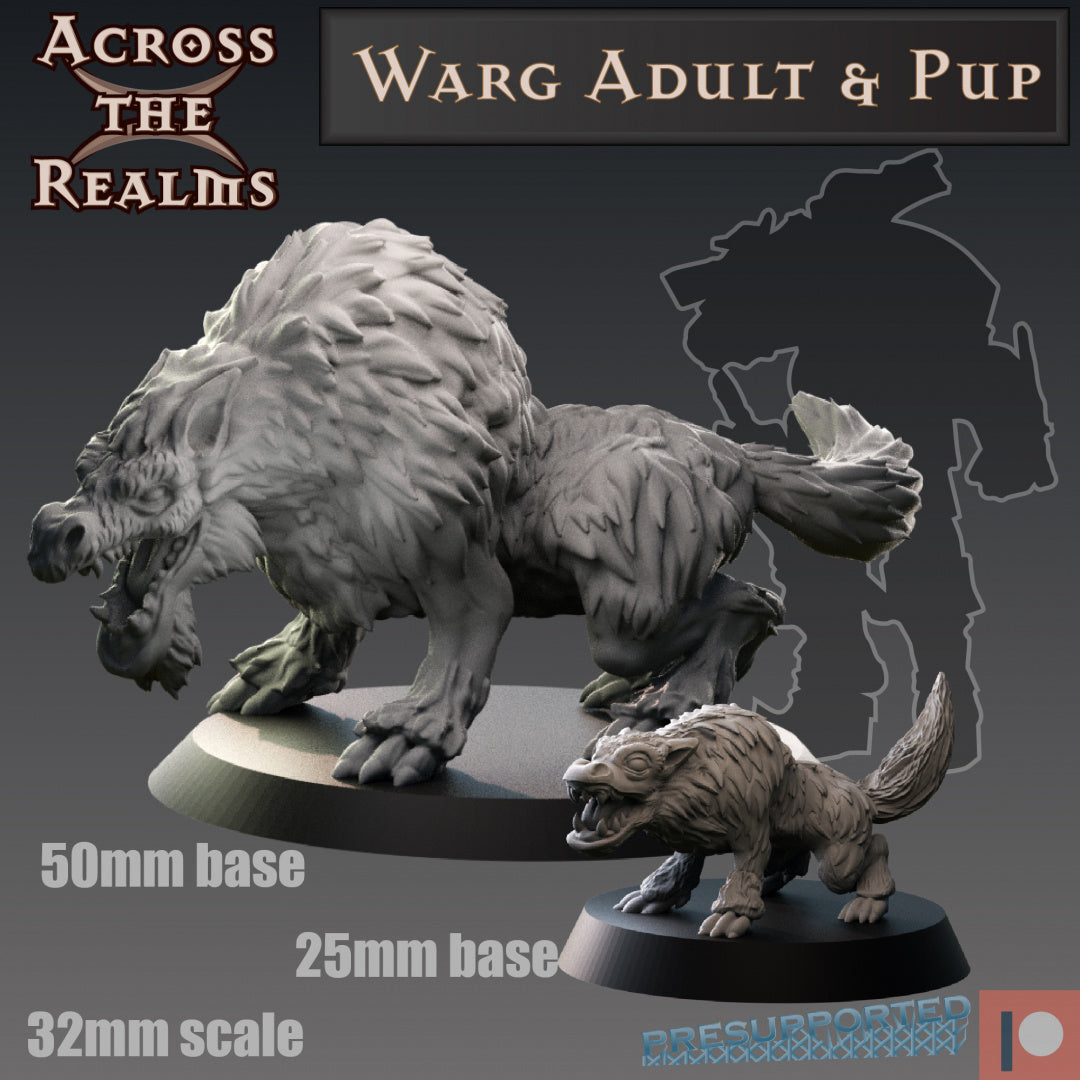 Warg mit Welpe