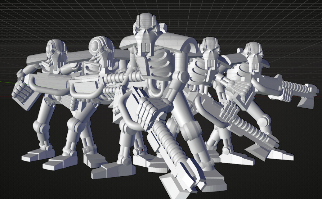 Robots Infantry Set 5 Miniaturen
