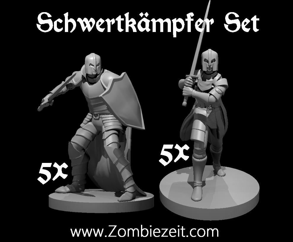 Schwertkämpfer Set 10 Miniaturen