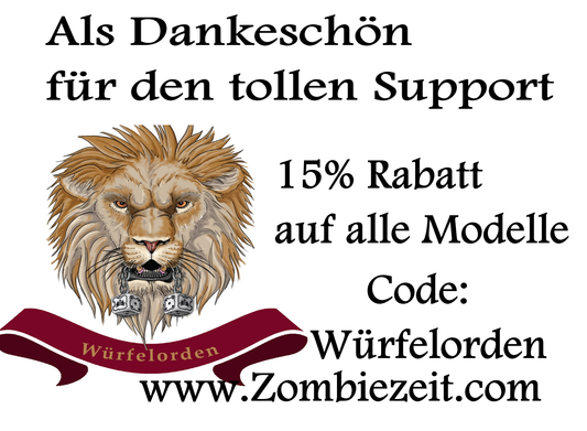 Mit dem Würfelorden 15% Rabatt