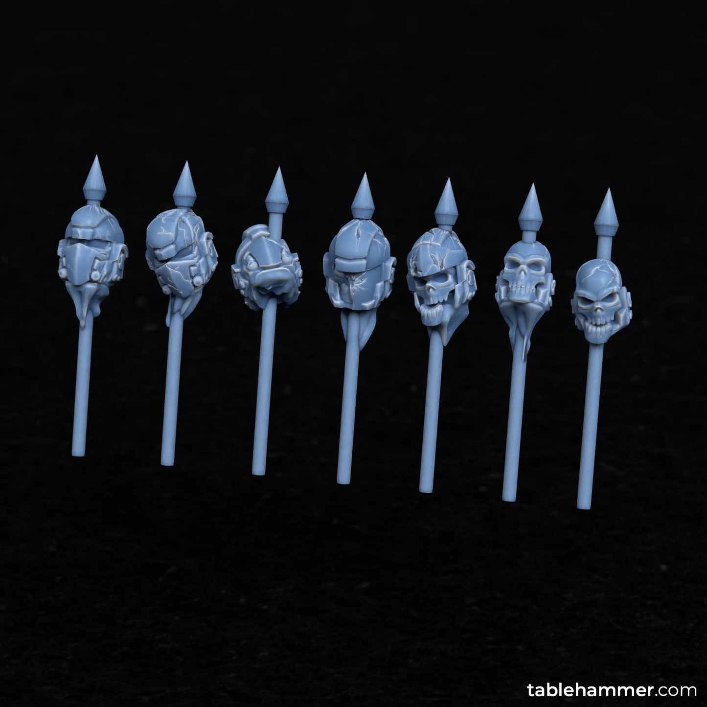 Human Super Soldier pike heads