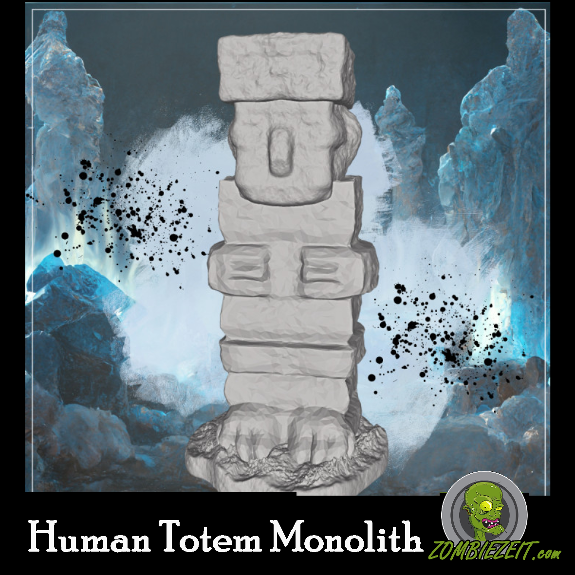 Human Totem Rock Monolith