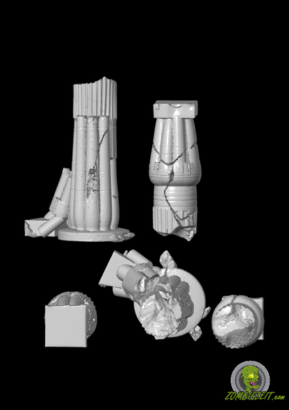 Egyptian columns (STL)
