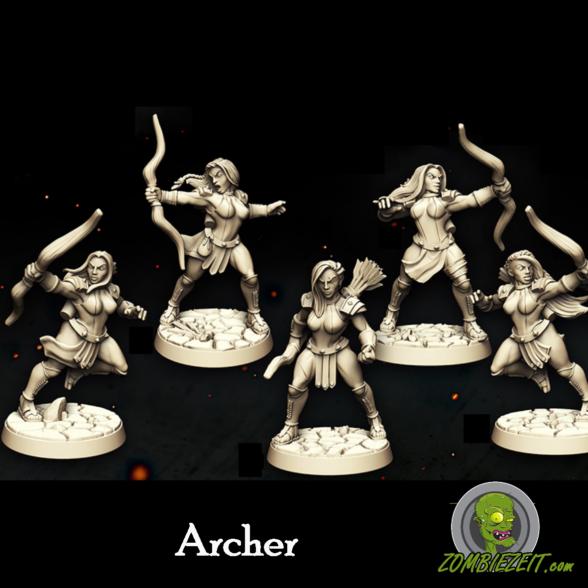 Spartian Archer ohne Helme ( 5 Miniaturen )