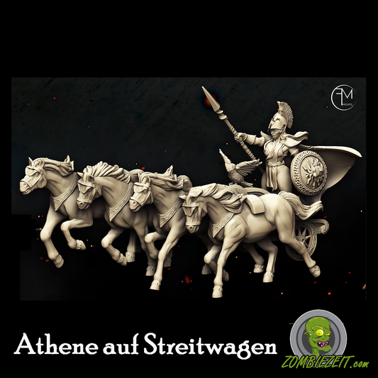 Athene auf Streitwagen