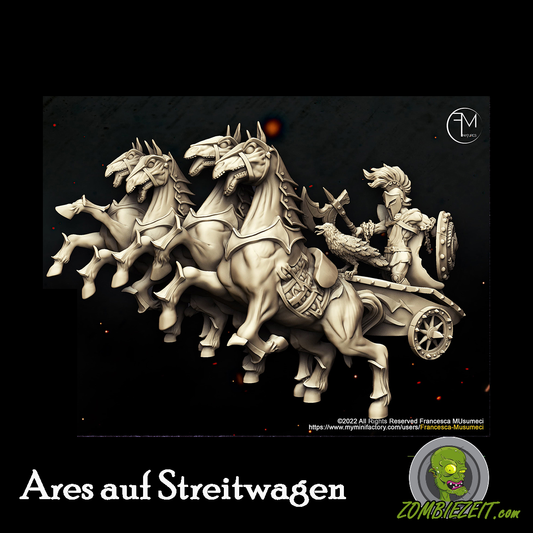 Ares auf Streitwagen