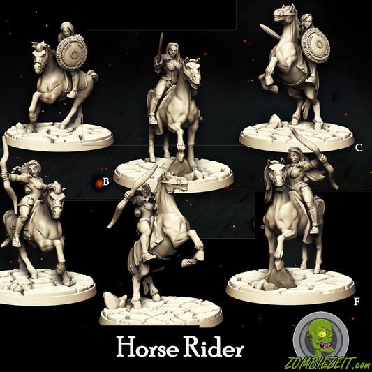 Spartian Horse Rider ohne Helme ( 6 Miniaturen )