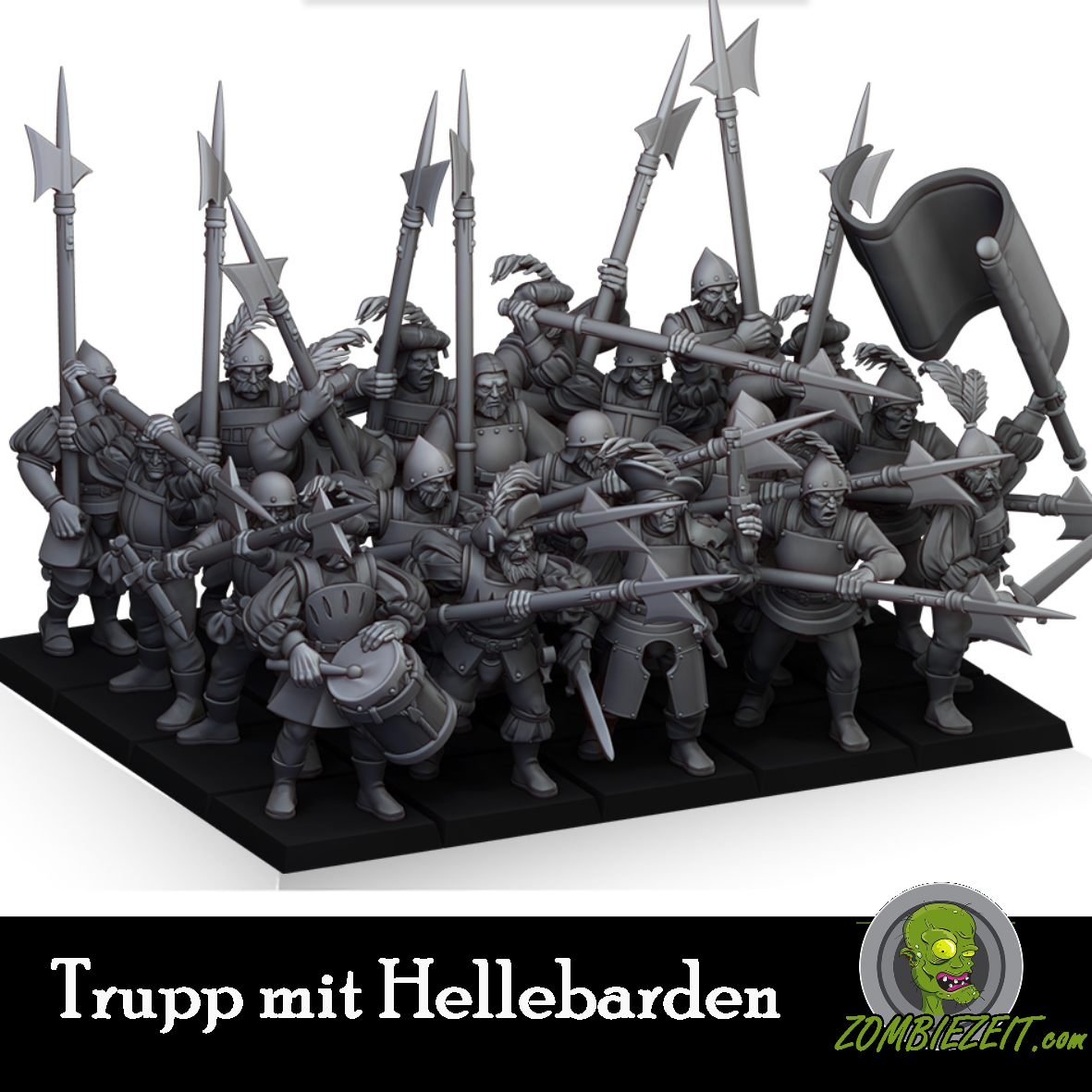 Sunland Trupp mit Hellebarden ( 13 Miniaturen )