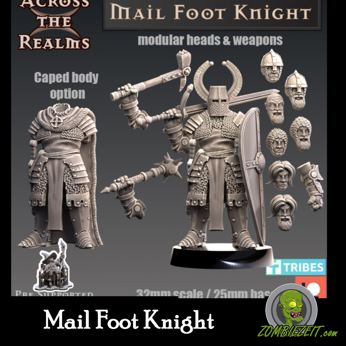 Mail Foot Knight ( 2 Miniaturen )