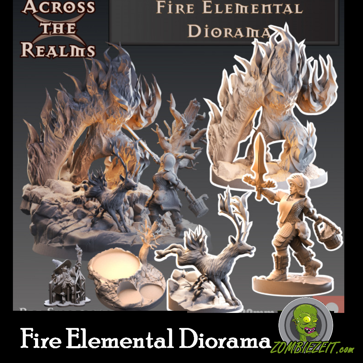 Fire Elemental Diorama