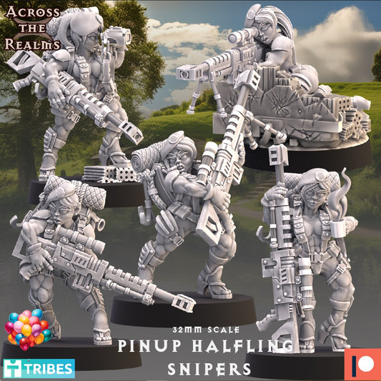 Pinup Halfling Snipers ( 5 Miniaturen )