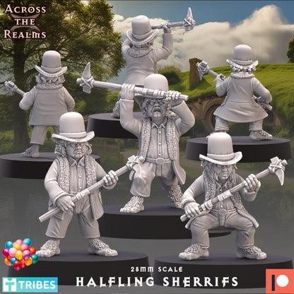 Halfling Sheriffs ( 4 Miniaturen )