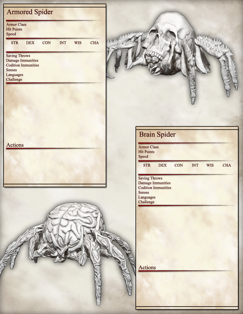 Brain Spiders ( 4 Miniaturen )