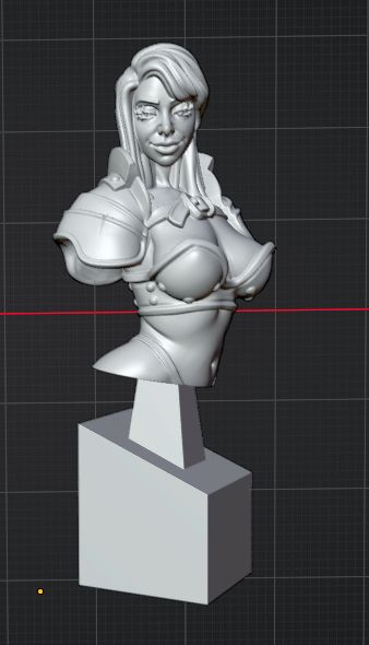 Female Warrior Bust