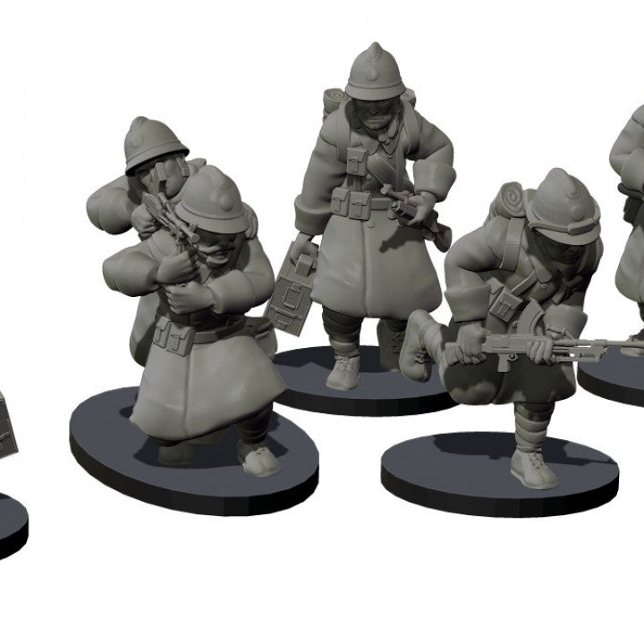 French Infantry Light Supports ( 6 Miniaturen )