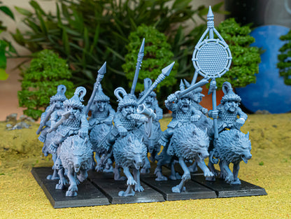 Mounted Steppe Goblin Core Units ( 5 Miniaturen )