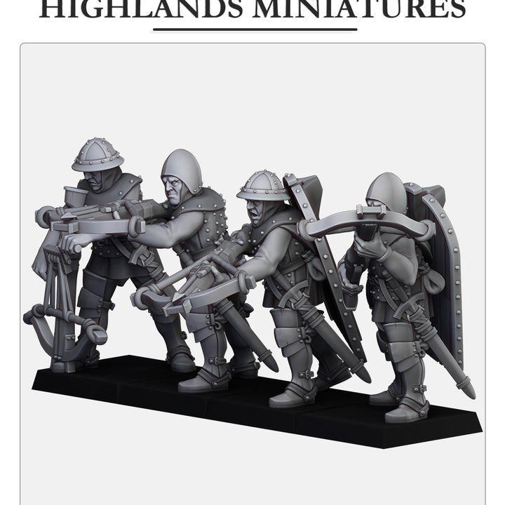 Gallia Shooters: Crossbowmen ( 4 Miniaturen )