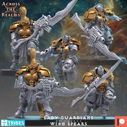 Guardian Ladies with Spears ( 5 Miniaturen )