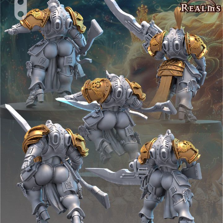 Guardian Ladies with Spears ( 5 Miniaturen )