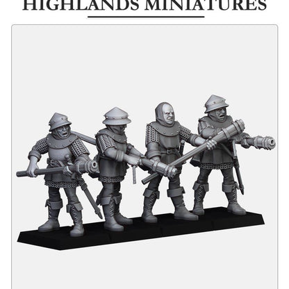 Gallia Shooters: Handgunners ( 4 Miniaturen )