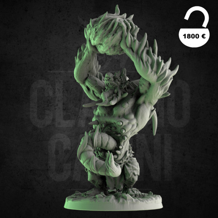 Fire Troll szenischer Base ( 2 Miniaturen )