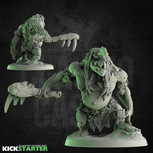 Swamp Troll mit szenischer Base ( 2 Miniaturen )