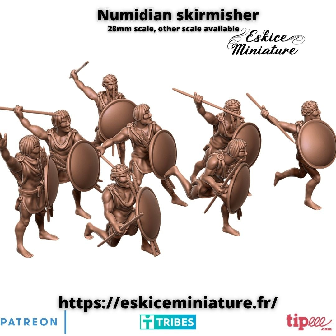 Numidian on foot ( 8 Miniaturen )