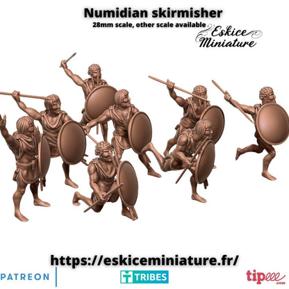 Numidian on foot ( 8 Miniaturen )