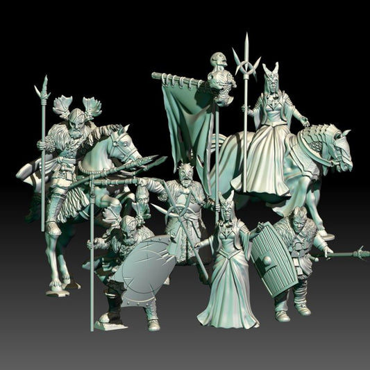 Wildling Kingdom Heroes ( 6 Miniaturen )