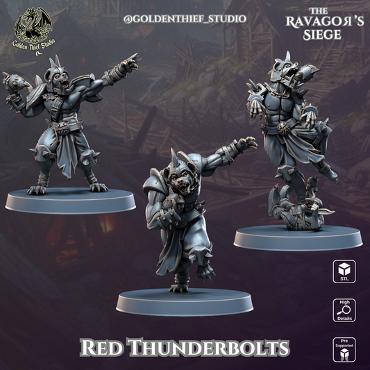 Ravagor Red Thunderbolts ( 3 Miniaturen )