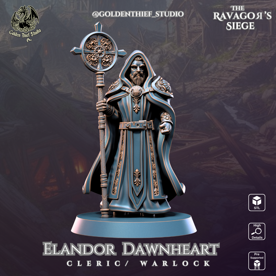 Elandor Dawnhear Cleric Warlock