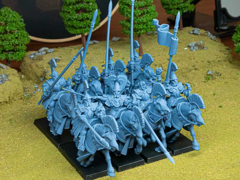 Aegean Elves Mounted Lances Core Units ( 5 Miniaturen )