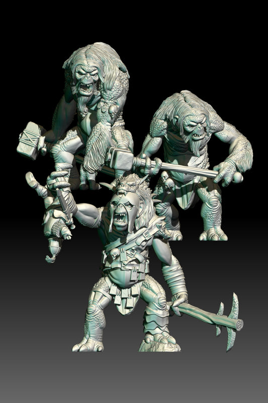 Mountain Trolls ( 3 Miniaturen )