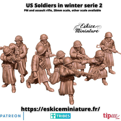 US Soldaten Winteruniform ( 10 Miniaturen )