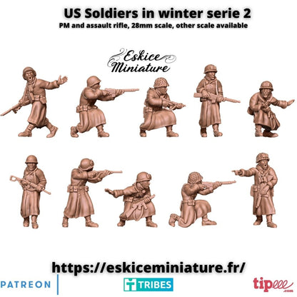 US Soldaten Winteruniform ( 10 Miniaturen )