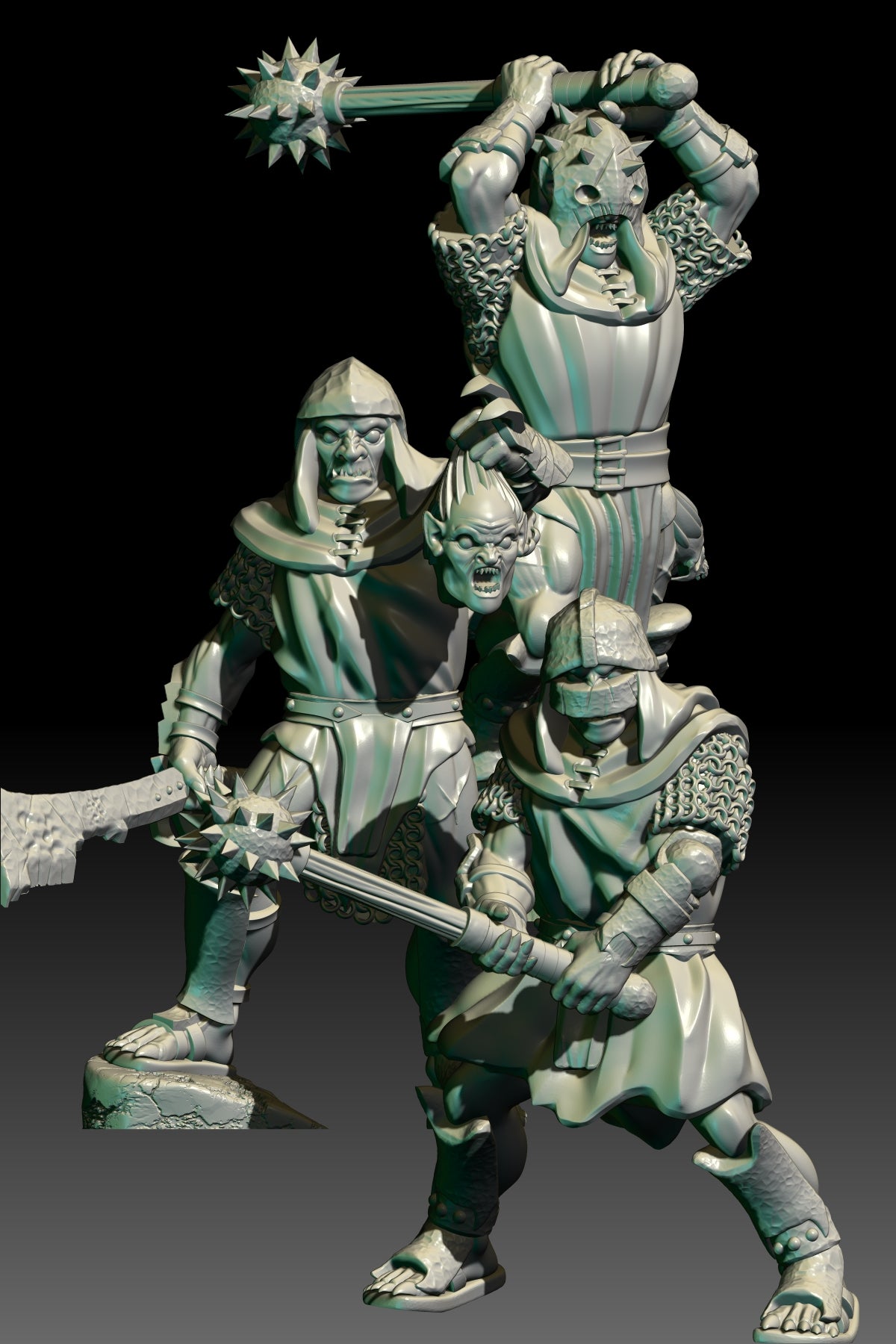 Black Orcs ( 6 Miniaturen )