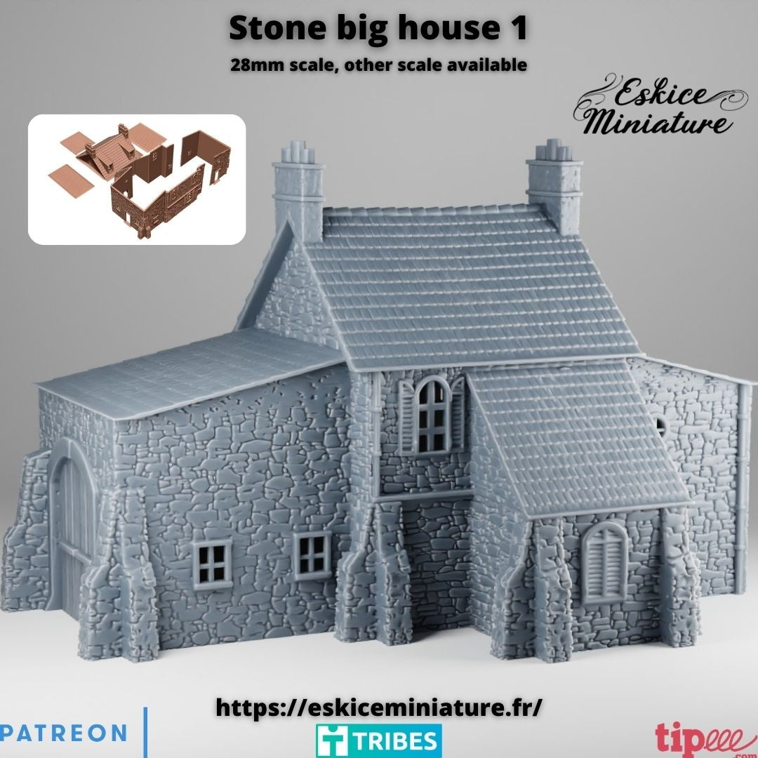 Large stone house: