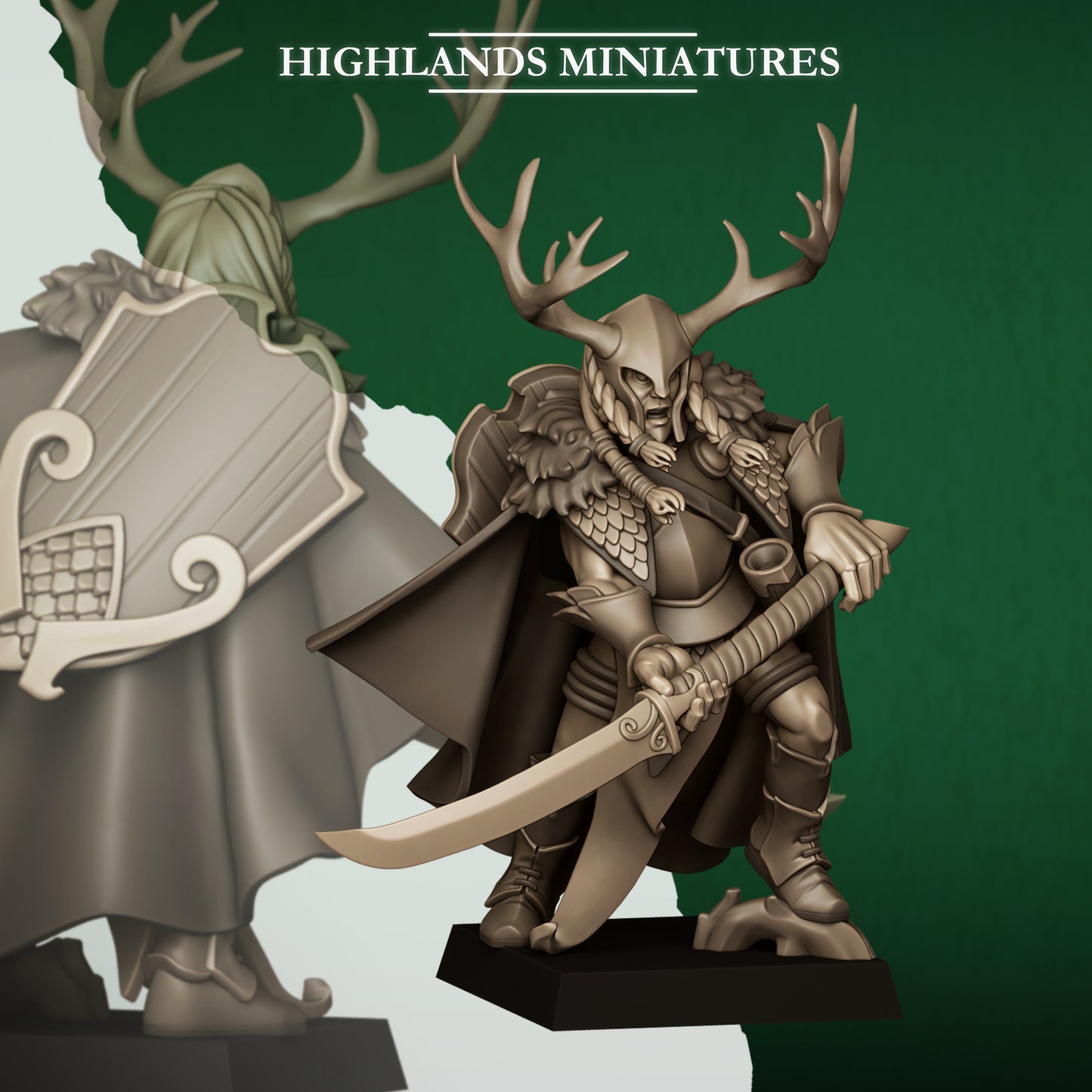 Feral Elf Highborn ( 2 Miniaturen )