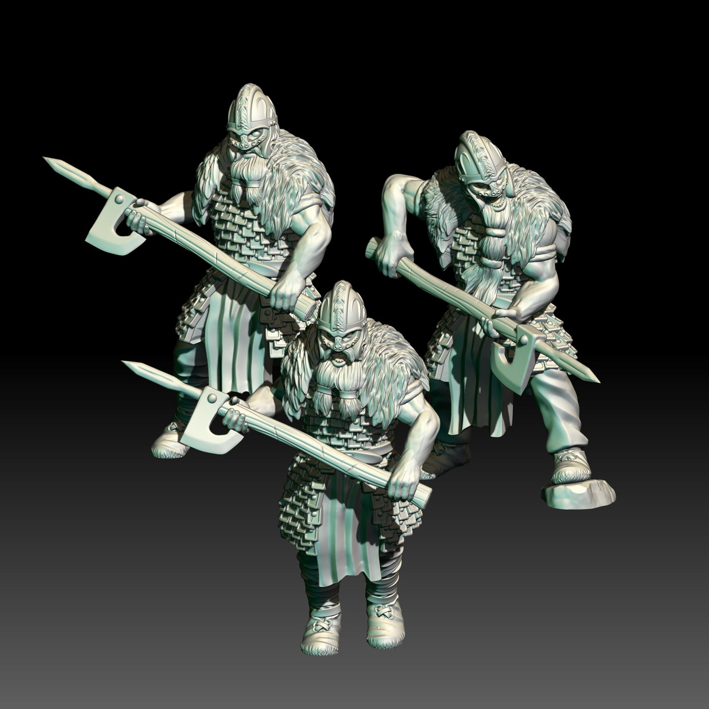 Savage Hillmen Axemen ( 3 Miniaturen )