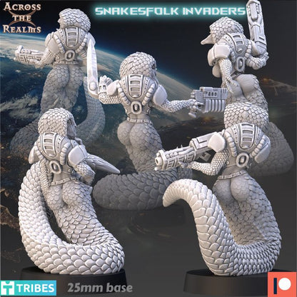 Snakesfolk Invaders ( 5 Miniaturen )