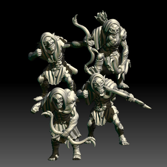 Shadow Troglodytes Realm Archers ( 4 Miniaturen )