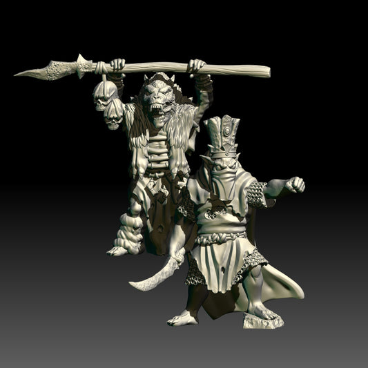 Shadow Troglodytes Realm Heroes ( 2 Miniaturen )