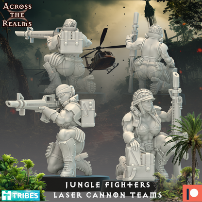 Jungle Fighter Laser Cannon teams ( 4 Miniaturen )