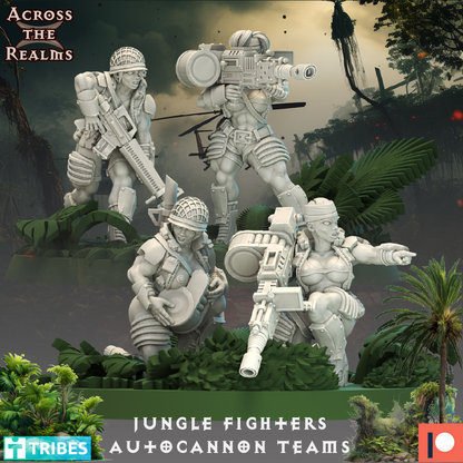 Jungle Fighter Autocannon teams ( 4 Miniaturen )