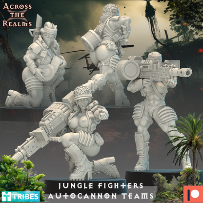 Jungle Fighter Autocannon teams ( 4 Miniaturen )