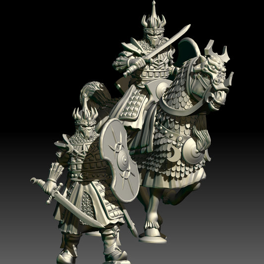 Warriors of the East Captain ( 2 Miniaturen )