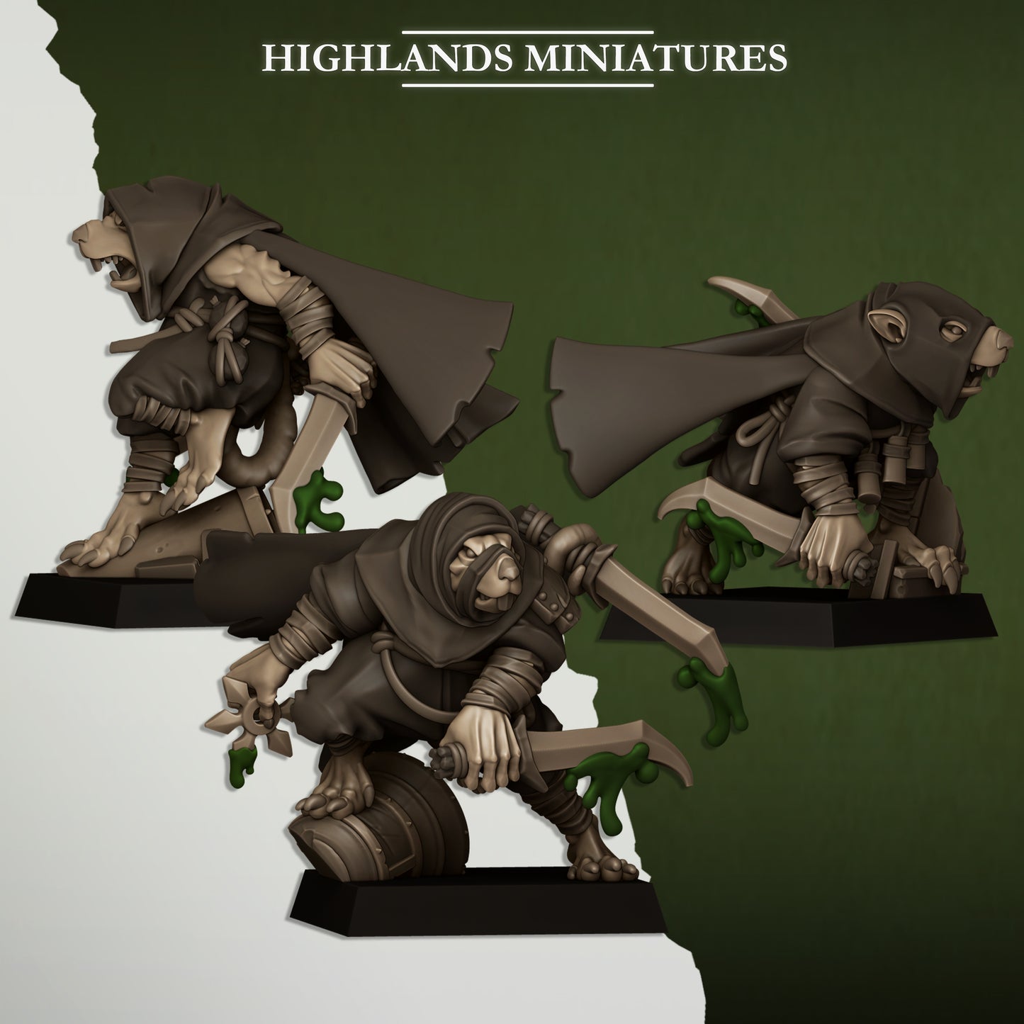 Sewer Vermin Assassins ( 3 Miniaturen )